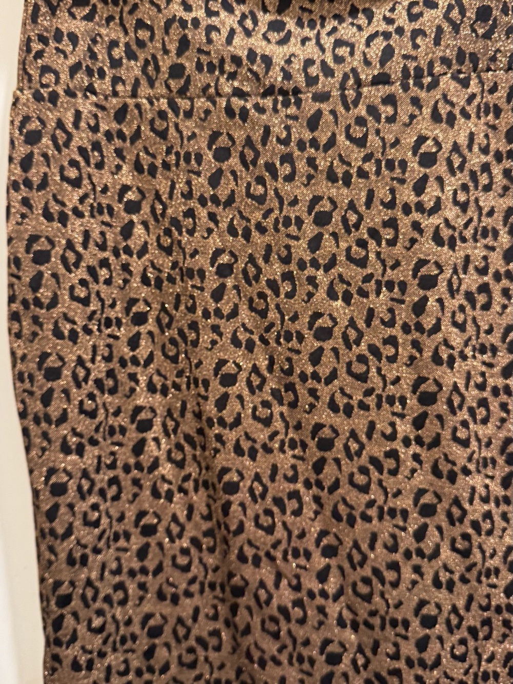 Women's Lularoe Shimmer Leopard Print Cassie Skirt - Black and Brown